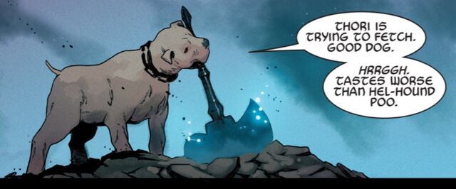File:Thori (Earth-616) with Ultimate Mjolnir from Unworthy Thor Vol 1 4 001.jpg
