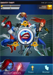 Identity Theft Event Screen