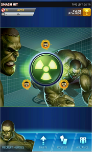 Smash Hit Event Screen