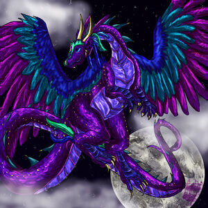 Peacock Dragon King II by Skittycat
