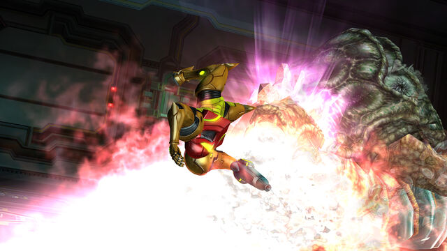 File:Samus SenseMove Queen Metroid flames Room MW Bioweapon Research Centre HD.jpg