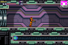 MF-165-SA-X enters the room in NOC where Samus is hiding.png