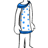 Blue Polka Dot Dress