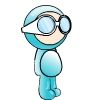 Blue FRUdude Costume
