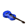 Blue Acoustic Guitar