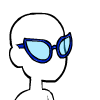 Blue 50s Glasses
