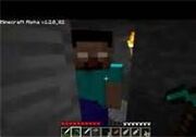 Herobrine in minecraft alpha