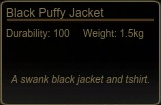 Black Puffy Jacket Tooltip
