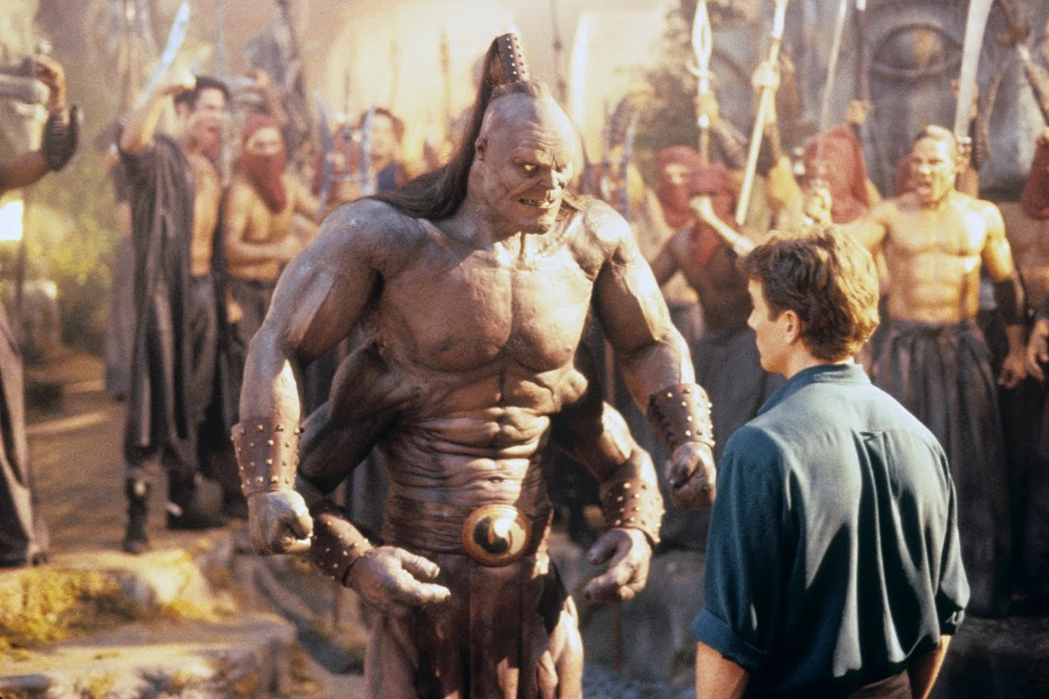 Image MK movie Goro and Cage.jpg Mortal Kombat Wiki Fandom