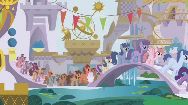 File:Everypony in line S1E3.png