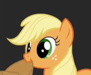 FANMADE Applejack eating hat