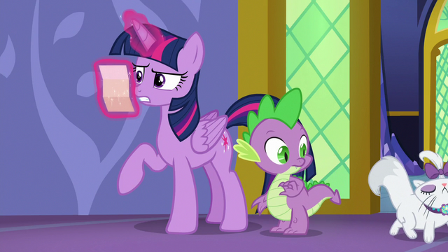 File:Spike watches Opalescence walk away S6E22.png