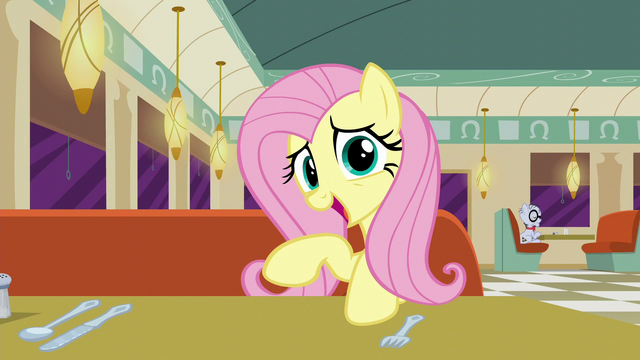File:Fluttershy "we locked Rarity in the window display" S6E9.png