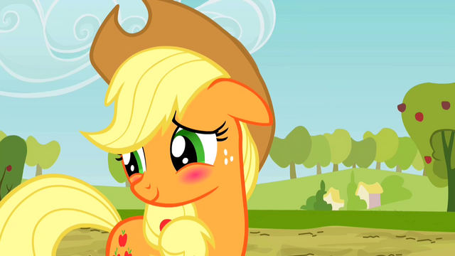 File:Applejack blushing S2E14.png