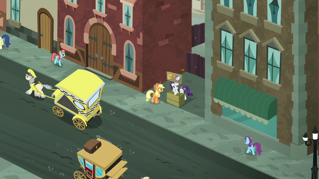 File:Overhead shot of Applejack and Rarity in Manehattan S5E16.png