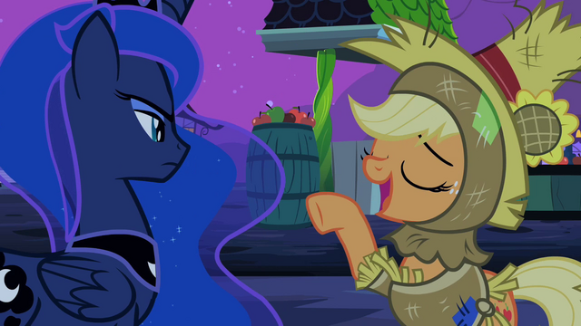 File:Applejack giving an advice S02E04.png