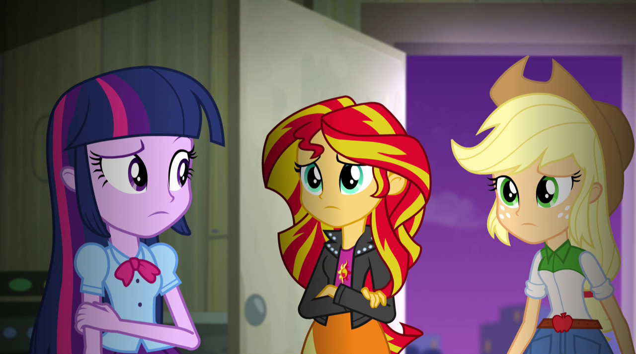 Image - Twilight, Sunset, and AJ confused EG2.png  My 