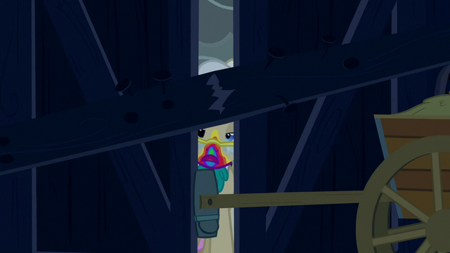 File:Zombie Mayor tries breaking into the barn S6E15.png