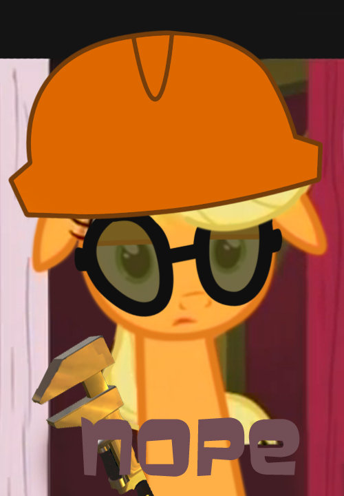 Image - FANMADE Applejack engineer.jpg  My Little Pony 
