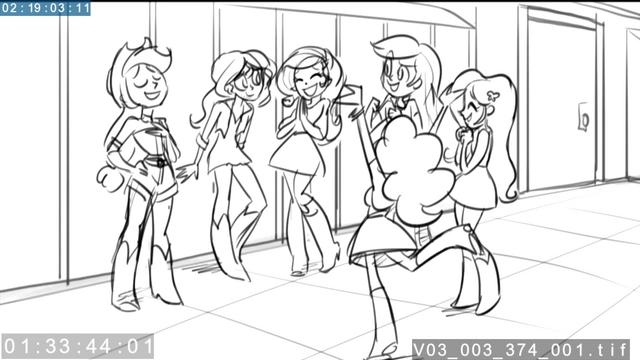 File:EG3 animatic - Main five cheering for Sunset.png