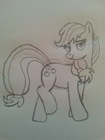 File:FANMADE Applejack Hand drawn.jpg