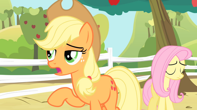 File:Applejack '...she'd be here tellin' us to do just that!' S4E07.png