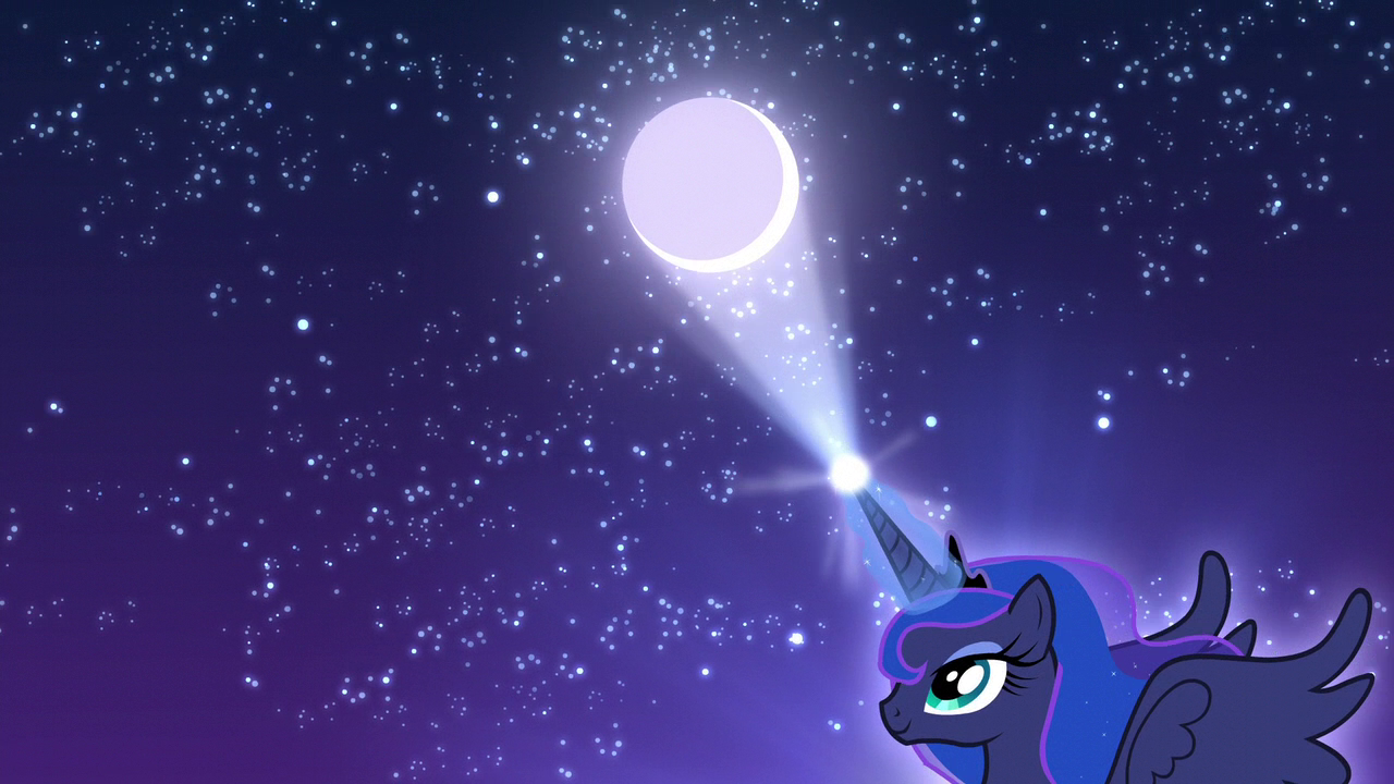 Image - Princess Luna moving the moon S5E4.png  My Little 