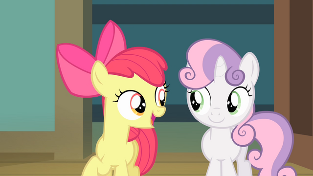 File:Apple Bloom 'Three kinds of ponies livin' together as friends' S4E05.png