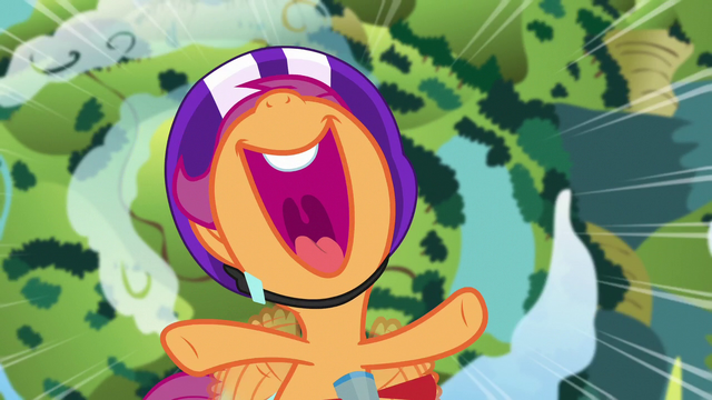 File:Scootaloo excitedly soars into the sky S7E7.png