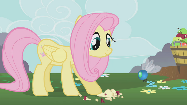 File:Fluttershy feeds a parasprite S01E10.png