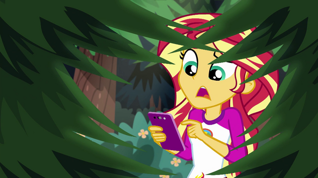 File:Sunset Shimmer sending a text to Twilight EG4.png