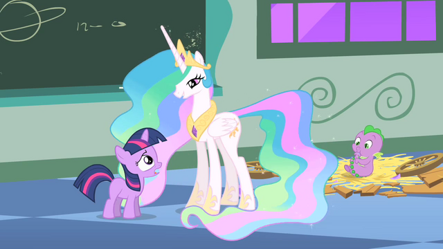 File:Filly Twilight and Celestia and Spike S1E23.png