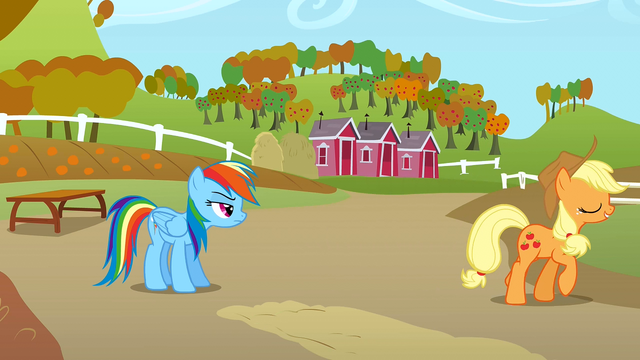 File:Applejack walks away S1E13.png