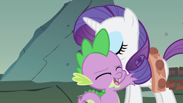File:Spike hugging Rarity S1E19.png