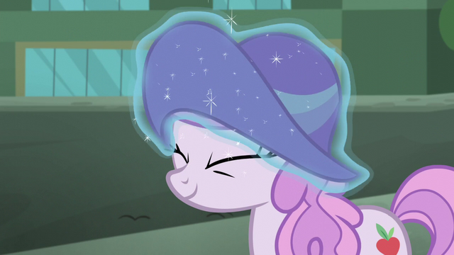 File:Rarity levitates new hat onto Manehattan mare's head S5E16.png