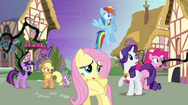 File:Ponies frightened by the forest S4E02.png