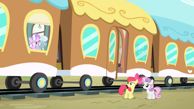 File:Diamond Tiara and Silver Spoon taunts Apple Bloom and Sweetie Belle S4E05.png