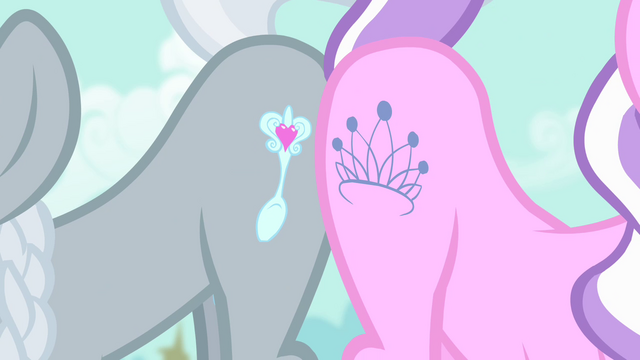 File:Diamond Tiara and Silver Spoon show off cutie marks S4E05.png