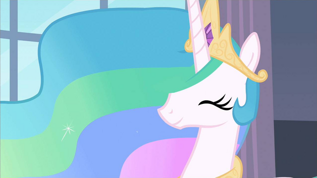 File:Princess Celestia beaming S2E9.png