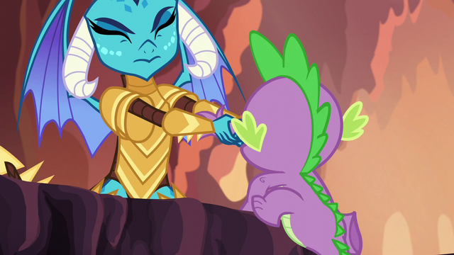 File:Ember pulling Spike up S6E5.png