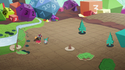 Garbunkle y McBiggen en el tablero del juego T6E17
