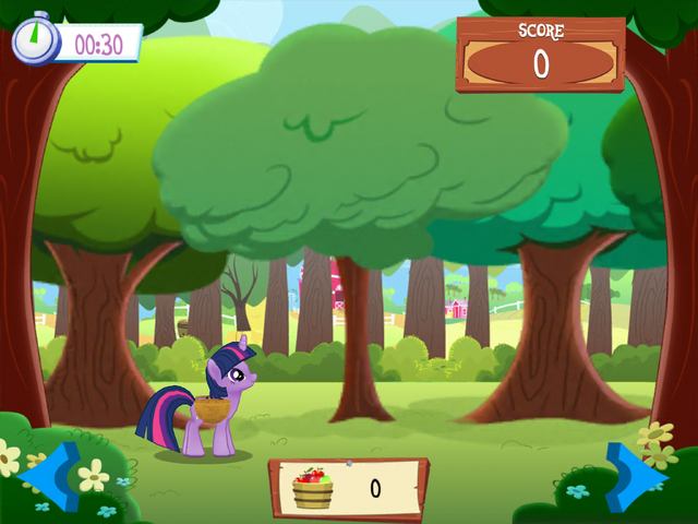 File:Twilight collecting apples MLP Game.png