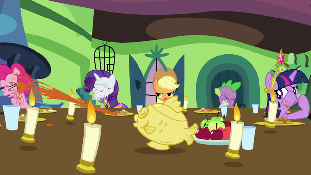 File:Pinkie Pie Sprayed S3E10.png