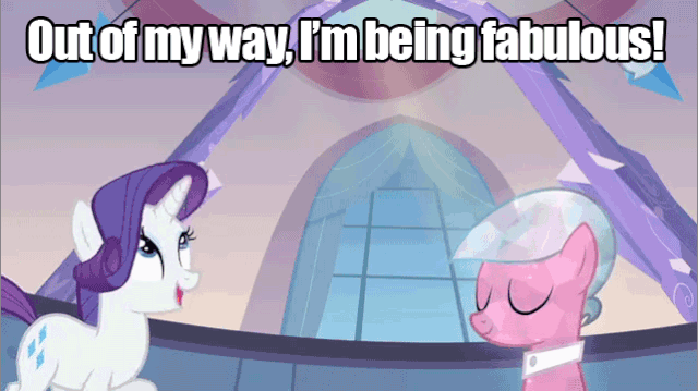 File:FANMADE Rarity being fabulous.gif