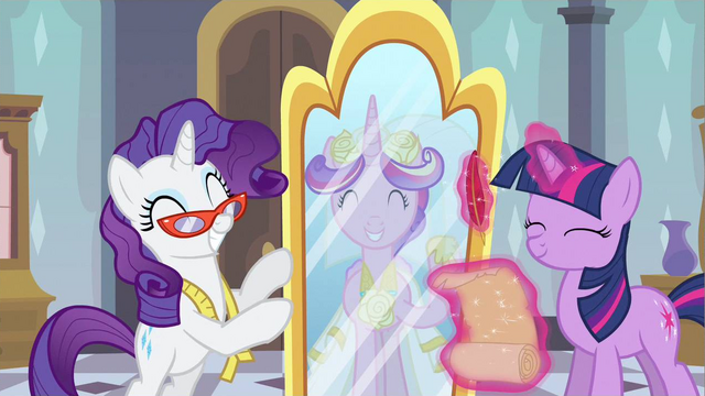 File:Rarity & Princess Cadance yay! S2E26.png