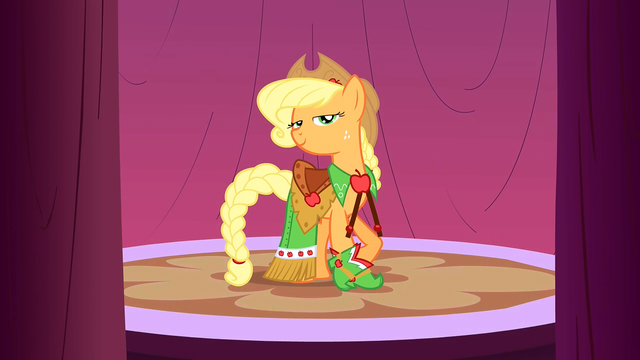 File:Applejack modeling S1E14.png