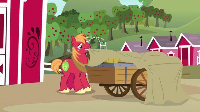 File:Big McIntosh covering his cart with a tarp S7E8.png