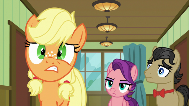 File:Young Applejack's eye twitches S6E23.png