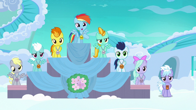 File:Filly Rainbow in first place at award ceremony S7E7.png