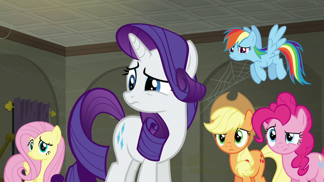 File:Main five still staring at Twilight S6E9.png